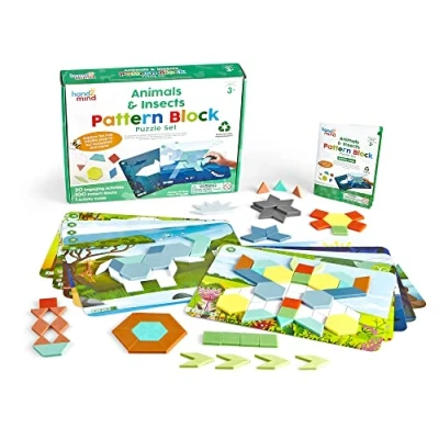 Afbeelding van Pattern Blocks Dieren &amp; Insecten puzzel set