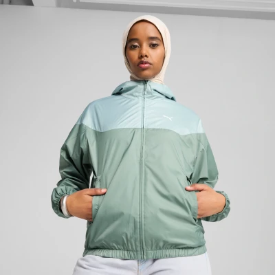 Afbeelding van Puma Essentials Relaxed Jas, Dames, Maat: 42, Green moon