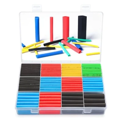 Afbeelding van Eventronic Krimpkousenset, 560 delig, assortiment verhouding 2:1, krimpkous met 12 verschillende maten, Heat Shrink Tube Wire Wrap Assortment