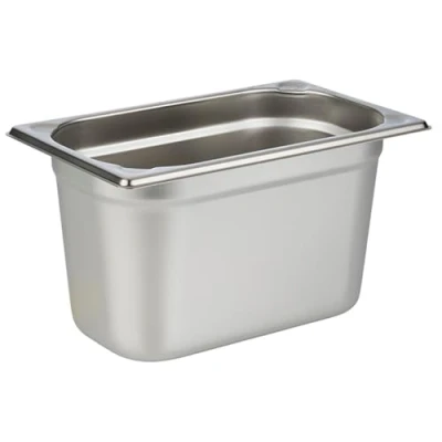Afbeelding van APS 81406 GN 1/4 container, roestvrij staal Gastronorm afmetingen 265 x 160 mm/hoogte 155 mm/volume 4,0 liter