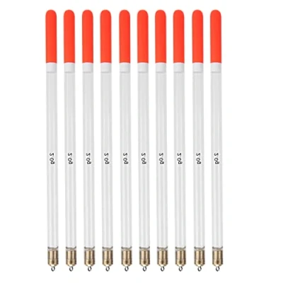 Afbeelding van Vissen Bobber Kit, 10 stks Duurzame Plastic Drijvers &amp; Assortiment Stick Tube Multi Purpose Visvoer aas voor Zeevissen, Rots Vissen, Ijsvissen, Stream Vis drijft