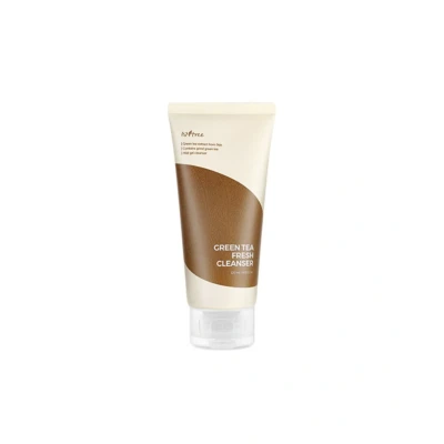 Afbeelding van ISNTREE Groene thee Fresh Cleanser 120ml 4.06 fl.oz Milde gezichtsreiniger Koreaanse huidverzorging voor een vette combinatie Huidvochtbarrière olie vochtbalans