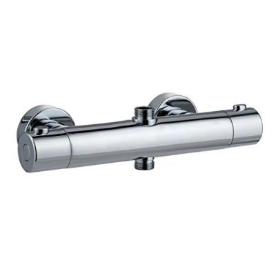 Afbeelding van Wirquin 60721399 Thermostaatmengkraan, rond, messing, hoge uitgang, 1/2 inch, verchroomd