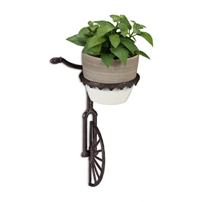 Afbeelding van Relaxdays Bloempothouder hanging basket pothouder wandhaak decoratie