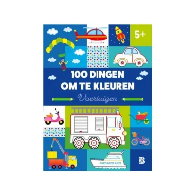 Afbeelding van Uitgeverij ballon kleurboek 100 dingen om te kleuren voertuigen