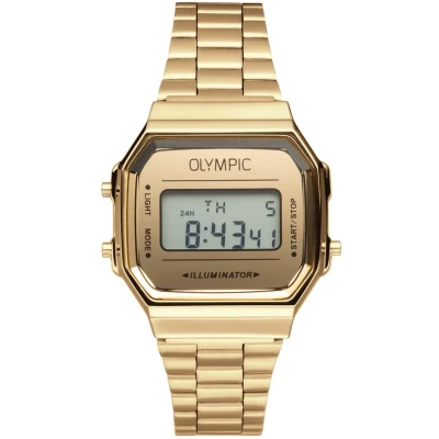 Afbeelding van Olympic OL66HKS003 Digitaal Horloge Staal Goudkleurig