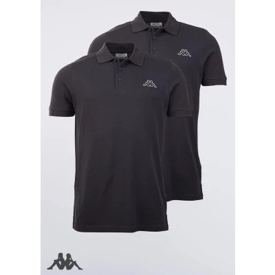 Afbeelding van Kappa Herren Poloshirt Venist Men 2er Pack 707468 Asphalt S