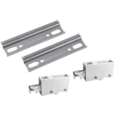 Afbeelding van Metafranc Kastophangset Incl. 2 kasthangers (rechts en links) &amp; ophangrails Voor het eenvoudig ophangen van hangkasten/kasthouder/kastdrager/wandophanging / 353006,