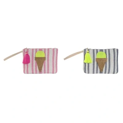 Afbeelding van Toilettas Home ESPRIT Blauw Roze 26 x 2 19 cm (2 Stuks)