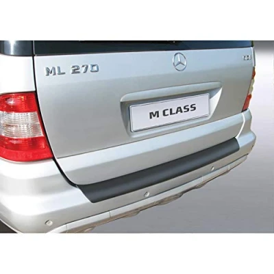 Afbeelding van RGM ABS Achterbumper beschermlijst passend voor Mercedes Benz ML 2001 2005 Zwart