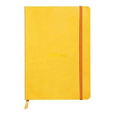Afbeelding van Rhodia 117466C notitieboek Rhodiarama met zachte omslag, dot grid, 80 vellen, 90 g ivoorkleurig papier, A5 148 x 210 mm, bladwijzer, binnenvak, 1 stuk, dooier geel