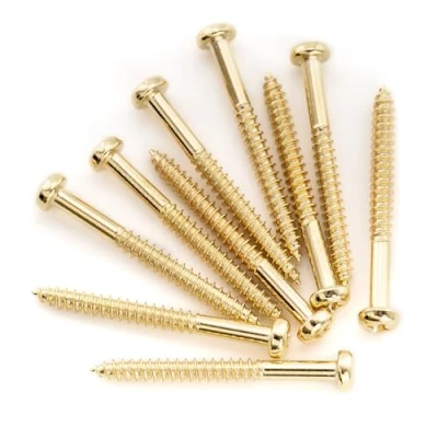 Afbeelding van Musiclily Ultra Metrisch M2,5x25mm Roestvrij Staal Pickup Schroeven Phillips Pan voor Elektrische Gitaar, Goud (10 stuks)