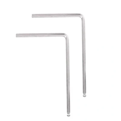 Afbeelding van Guitar Wrench, 2 Pcs Metal Wrench Tool 4mm / 5mm Ball End for Martin Acoustic Guitar(5mm Silver)