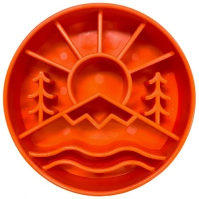 Afbeelding van Sodapup Great Outdoors Ebowl Slow feeder Orange Verrijking voor honden Anti schrokbak Foodenrichment Voerverrijking Enrichment