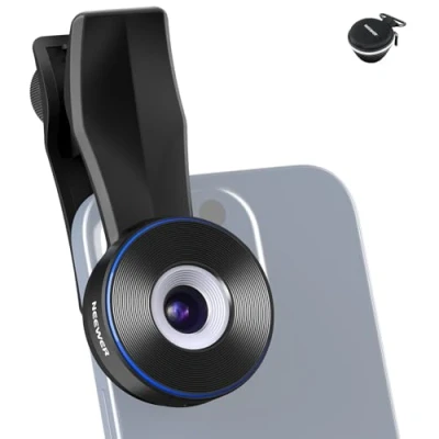 Afbeelding van NEEWER 45X Mini Pocket Microscoop Lens met 17mm Draad Telefoon Clip, 2 Helderheid LED Licht, Microscopische Wereld Observatie, USB C Kabel, Compatibel iPhone Samsung, LS 32 PRO