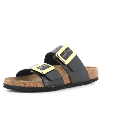 Afbeelding van Birkenstock Sydney Muiltjes, Dames, Maat: 38, Black Kunststof