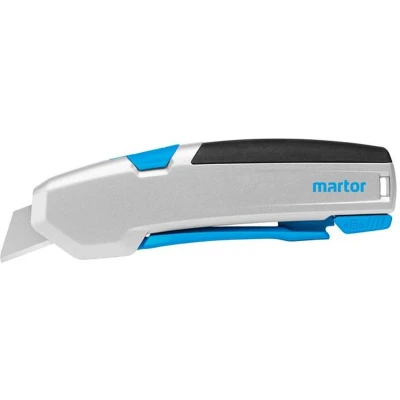 Afbeelding van Veiligheidsmes Martor Secupro 625 trapezium 21mm zilver