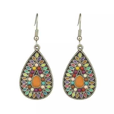 Afbeelding van Jomide Oorhangers Vintage Dangle Multi Colours