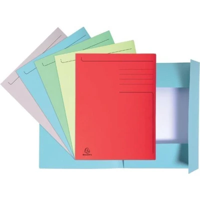 Afbeelding van Exacompta dossiermap Foldyne ft 24 x 32 cm (voor A4), geassorteerde kleuren, pak van 10 stuks