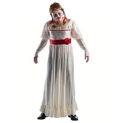 Afbeelding van Rubies Pop Kostuum Niet Mee Te Spelen Annabelle Vrouw rood,wit / beige Maat 36 40 Halloween Verkleedkleding