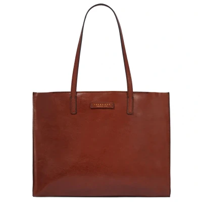 Afbeelding van The Bridge Mirra Shopping WITH ZIP Shopper, Dames, Maat: One Size, Marrone oro