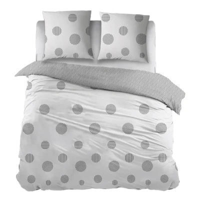 Afbeelding van Snoozing Diana Flanel Dekbedovertrek Eenpersoons 140x200/220 cm Wit