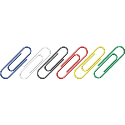 Afbeelding van Paperclips Alco 26mm rond doos a 1000 stuks assorti