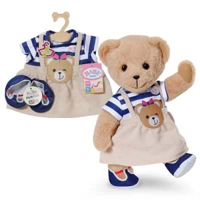 Afbeelding van Baby born bear teddy outfit dress