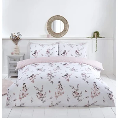 Afbeelding van Rapport Home Vintage bloemen toile microvezel dekbedovertrek set, omkeerbaar eenpersoons beddengoed set