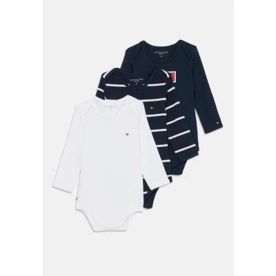 Afbeelding van Tommy Hilfiger Kids Set van rompers in giftbox 3 delig de kleur Donkerblauw, maat: 92