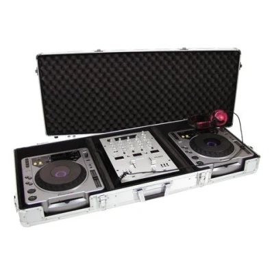 Afbeelding van Roadinger flightcase dj DIGI 2 2xCD/1xM 12 bk
