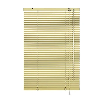 Afbeelding van GARDINIA aluminium jaloezie, privacybescherming en zonwering, wand plafondmontage, inclusief alle montage onderdelen, jaloezieën, beige, 140 x 175 cm (BxH)