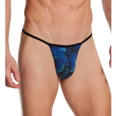 Afbeelding van Hom heren Palay G string met bloemenprint in de kleur Blauw, maat: XL