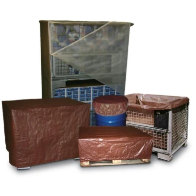 Afbeelding van Afdekhoes 300x1250x850mm Pe Folie Met Elastiek Bruin