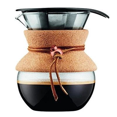 Afbeelding van BODUM 11592 109 Giet over koffiezetapparaat met permanent filter, 0,5 l, kurk, meerlagig, 14 x 12,1 14,5 cm