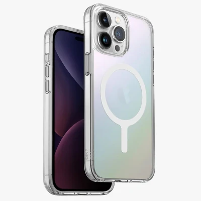 Afbeelding van Apple iPhone 15 Pro Max MagSafe Hoesje Kunststof Uniq Hardcase/Backcover Iridescent Telefoonhoesje Shockproof/Valbescherming