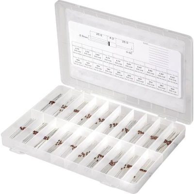Afbeelding van TRU COMPONENTS Assortiment zenerdiodes 179001 300 stuk(s)