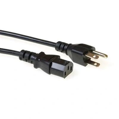 Afbeelding van ACT AK5062 Stroomkabel/Netsnoer USA Connector C13 Zwart 2,5 meter