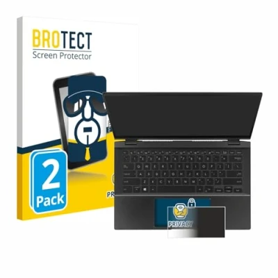 Afbeelding van BROTECT privacy screenprotector voor ASUS ZenBook Flip 14 UX463FA (Touch Trackpad) Folie Beschermfolie Blauwlichtfilter (2 Stuks)