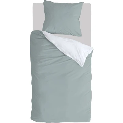 Afbeelding van Dekbedovertrekken Byrklund Side Way Jade / Wit Katoen 140 x 200 220 cm 1 Persoons