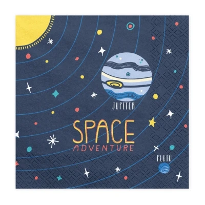 Afbeelding van PARTYDECO 20 papieren space adventure servetten