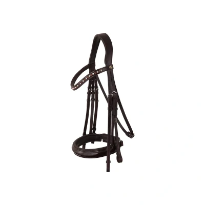 Afbeelding van BR Stang en Trens Hoofdstel Wendover Full Zilver Bruin