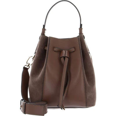 Afbeelding van FURLA Leren Handtas Schoudertas Miastella Mini Bucket Bag Praline Bruine