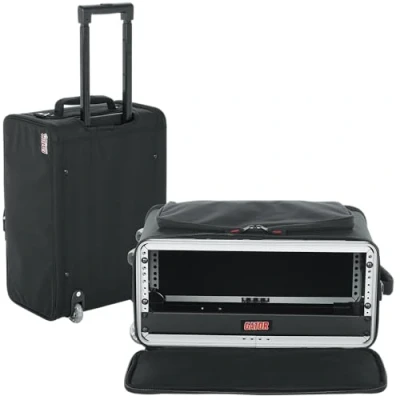 Afbeelding van Gator Cases GR RACKBAG 3UW nylon doubledoor trolley flightcase 3U