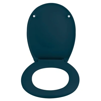 Afbeelding van Spirella NEELA Toiletbril Thermo Hard Petrol Mat ABS verchroomde scharnieren