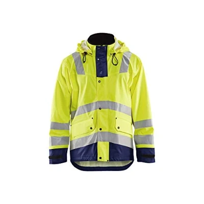 Afbeelding van Blaklader Regenjas High Vis LEVEL 2 4302 2003 Geel/Marineblauw S