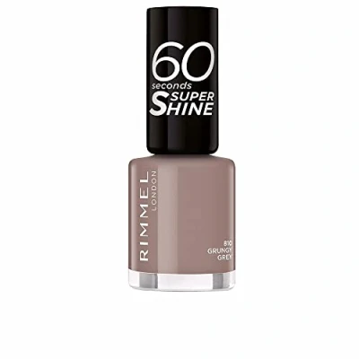 Afbeelding van Rimmel London 60 Seconds Super Shine Nagellak 810 Grungy Grey 8 ml