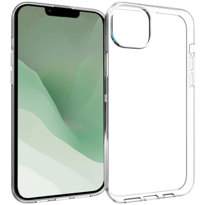 Afbeelding van Apple iPhone 14 Plus Hoesje Siliconen en TPU (zacht) Accezz Softcase/Backcover Transparant Telefoonhoesje