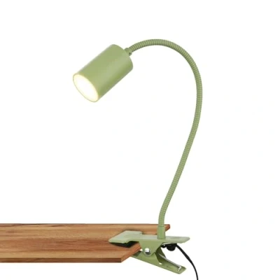 Afbeelding van Briloner Fleks Bureaulamp 2176019 Zwenkbaar Klembaar Stekkerbediening Warm wit licht 40 x 10 6 cm Groen