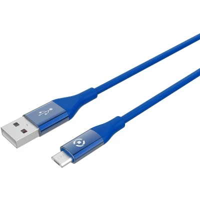 Afbeelding van Celly Micro USB Kabel, 1 meter, Blauw Feeling